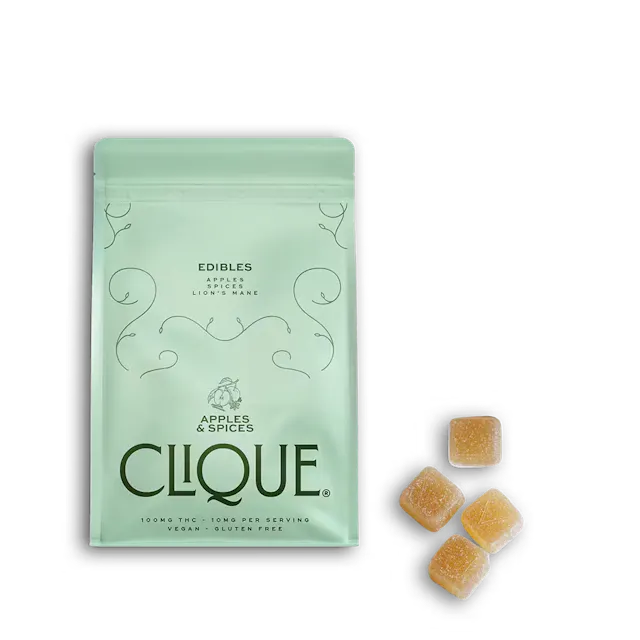Clique Gummies Apples & Spices 10pk/100mg (hybrid, 2.8g)