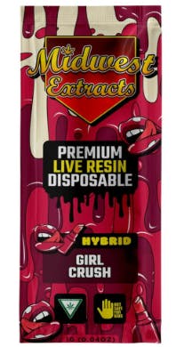 MIDWEST EXTRACTS | GIRL CRUSH | LIVE RESIN DISPOSABLE HYBRID