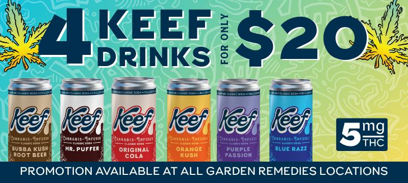 Get 4 KEEF Drinks for $20