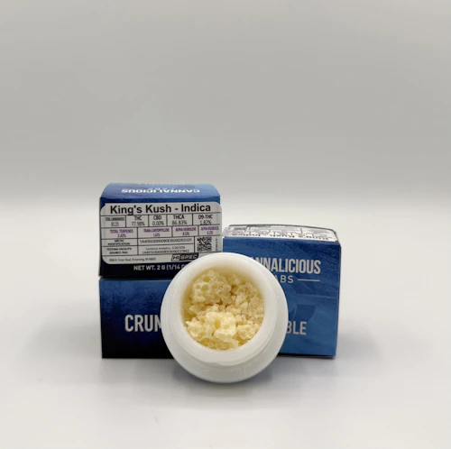 Cannalicious - 2g Crumble Baller Jar - Kings Kush