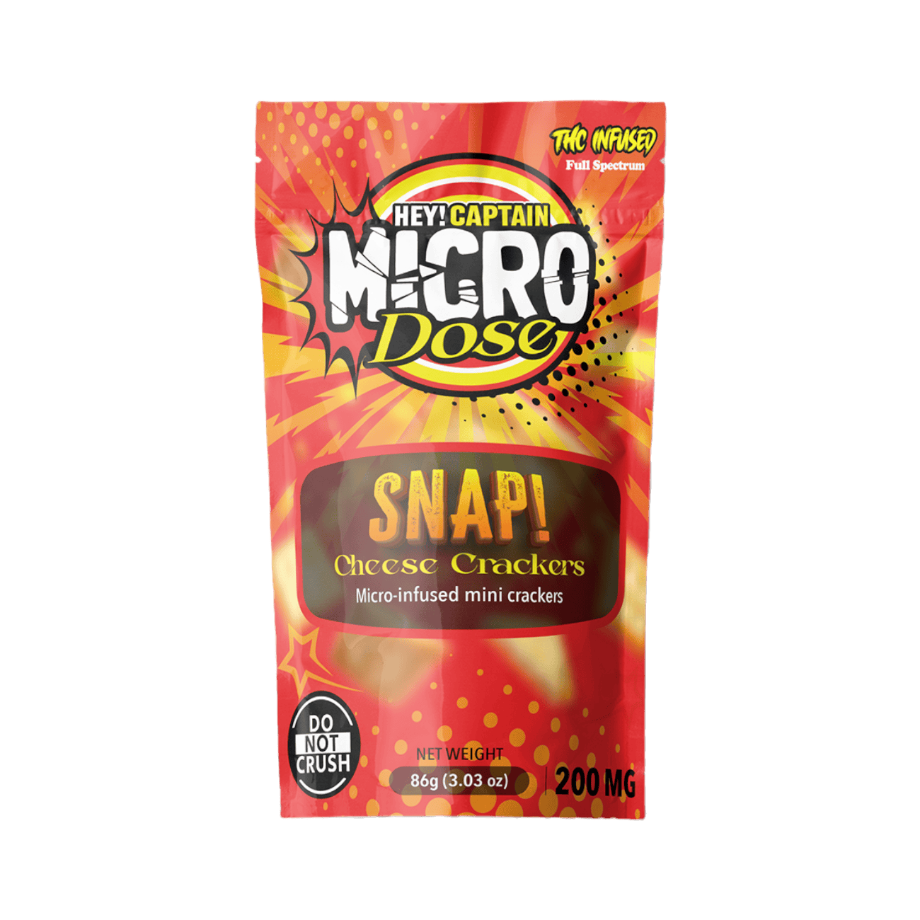 Product: Hey Captain | Microdose Bites - 200mg - Snap! Cheese Crackers