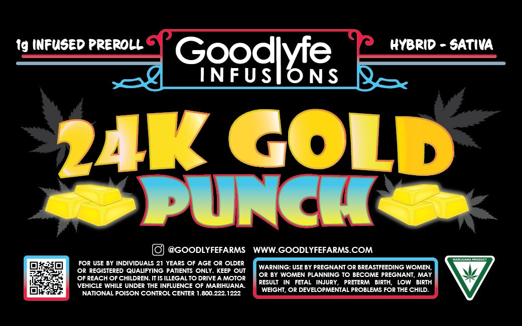 24K Punch Infused Pre-Roll | 1g