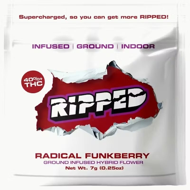 Product Ripped - Radical Funkberry - 7g - Diamond Infused Ground Flower