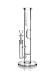 Clear Straight Base w Disc Water Pipe