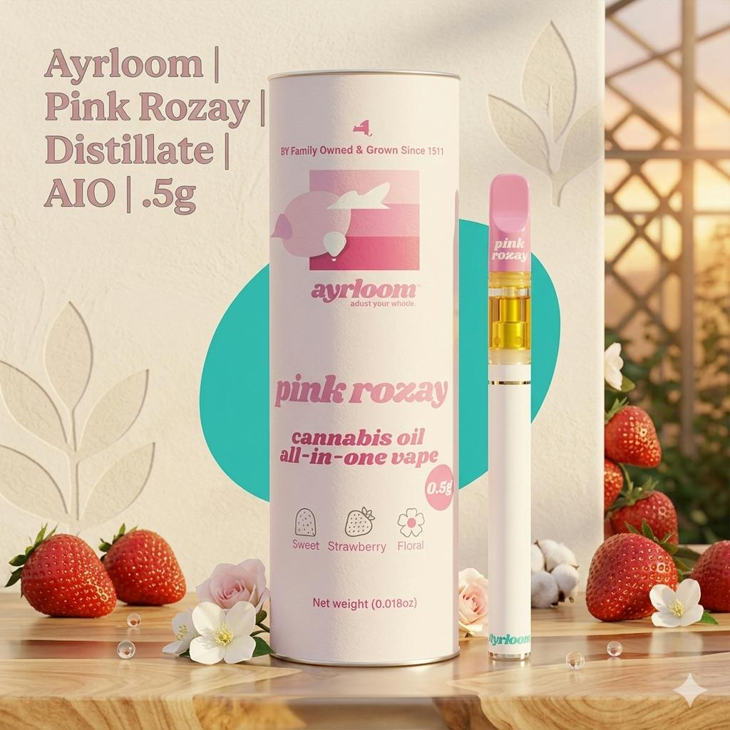 Product Ayrloom | Pink Rozay | Distillate | AIO | .5g