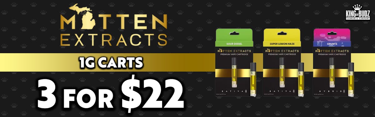 Mitten Extracts - 1g 510 Carts - 3/$22