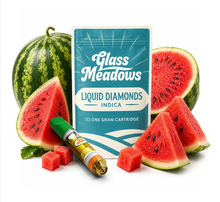 Glass Meadows Watermelon Sugar Liquid Diamonds Cart 1G