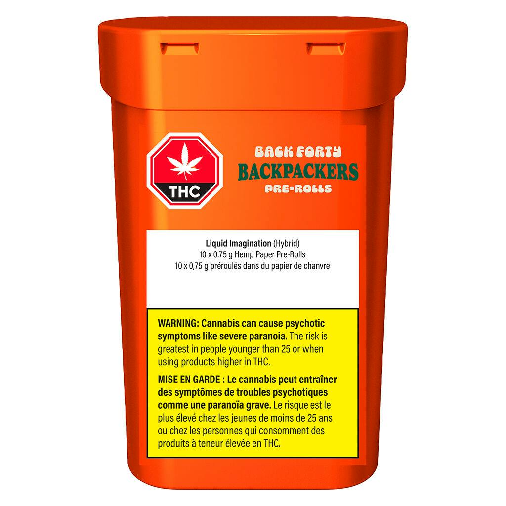 Back Forty - Backpackers PRJs – Liquid Imagination - 10x0.75g