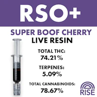 RISE RSO+ Super Boof Cherry - product image at King of Budz