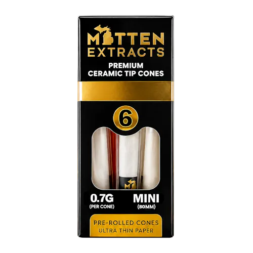 Mitten Extracts – 6-Pack Ceramic Tip Cones – Mini-1