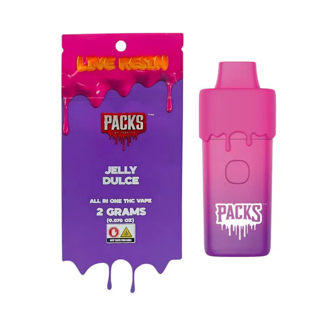 PacksPod Live Resin Disposable Jelly Dulce 2g (indica)