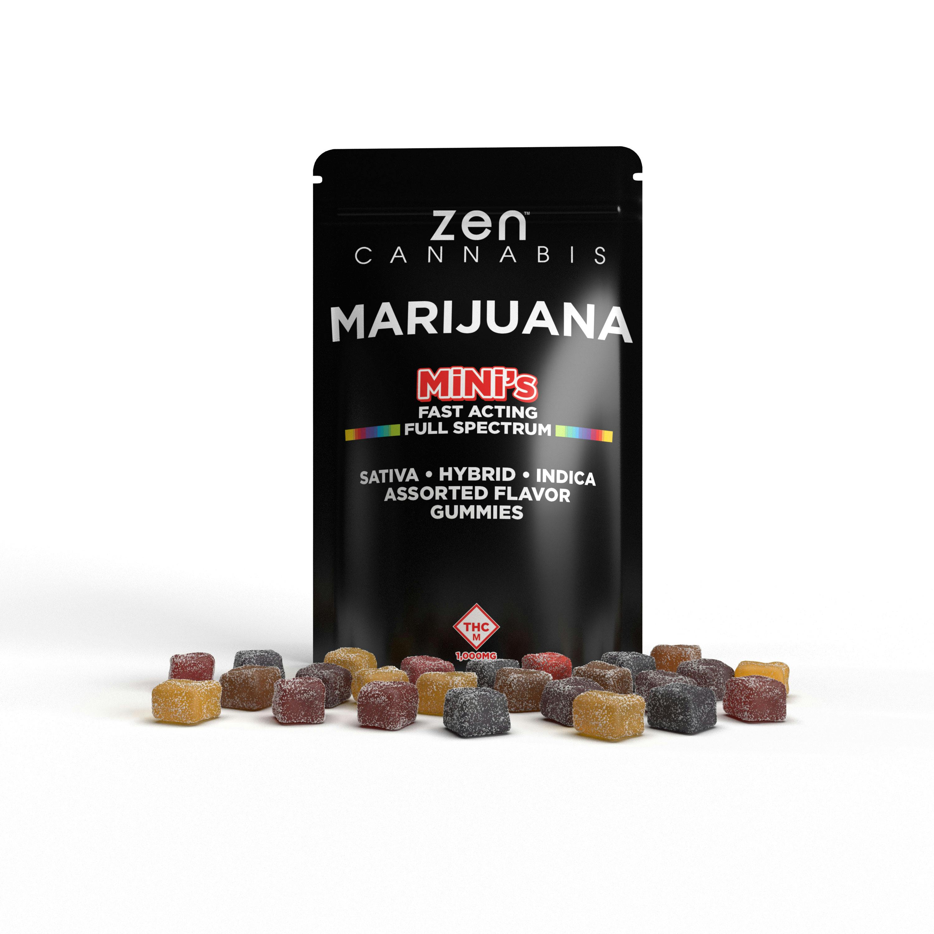 Zen | Gummies | Assorted Minis 1000mg | Flora Farms Ozark