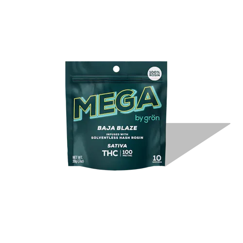 Baja Blaze Mega Pearl | Rosin Gummies | 100mg-active