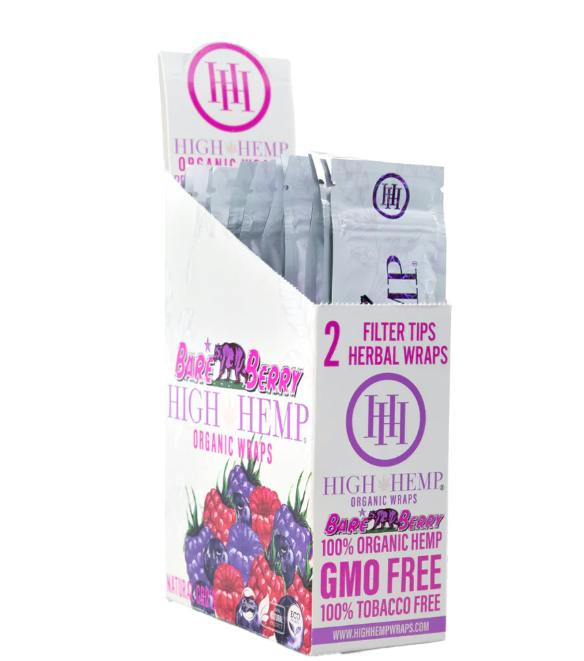 Product High Hemp Bare Berry Organic Wraps + Filter Tips 2pk