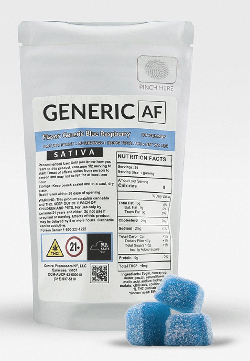 Generic AF | Blue Raspberry | 100mg | 20ct