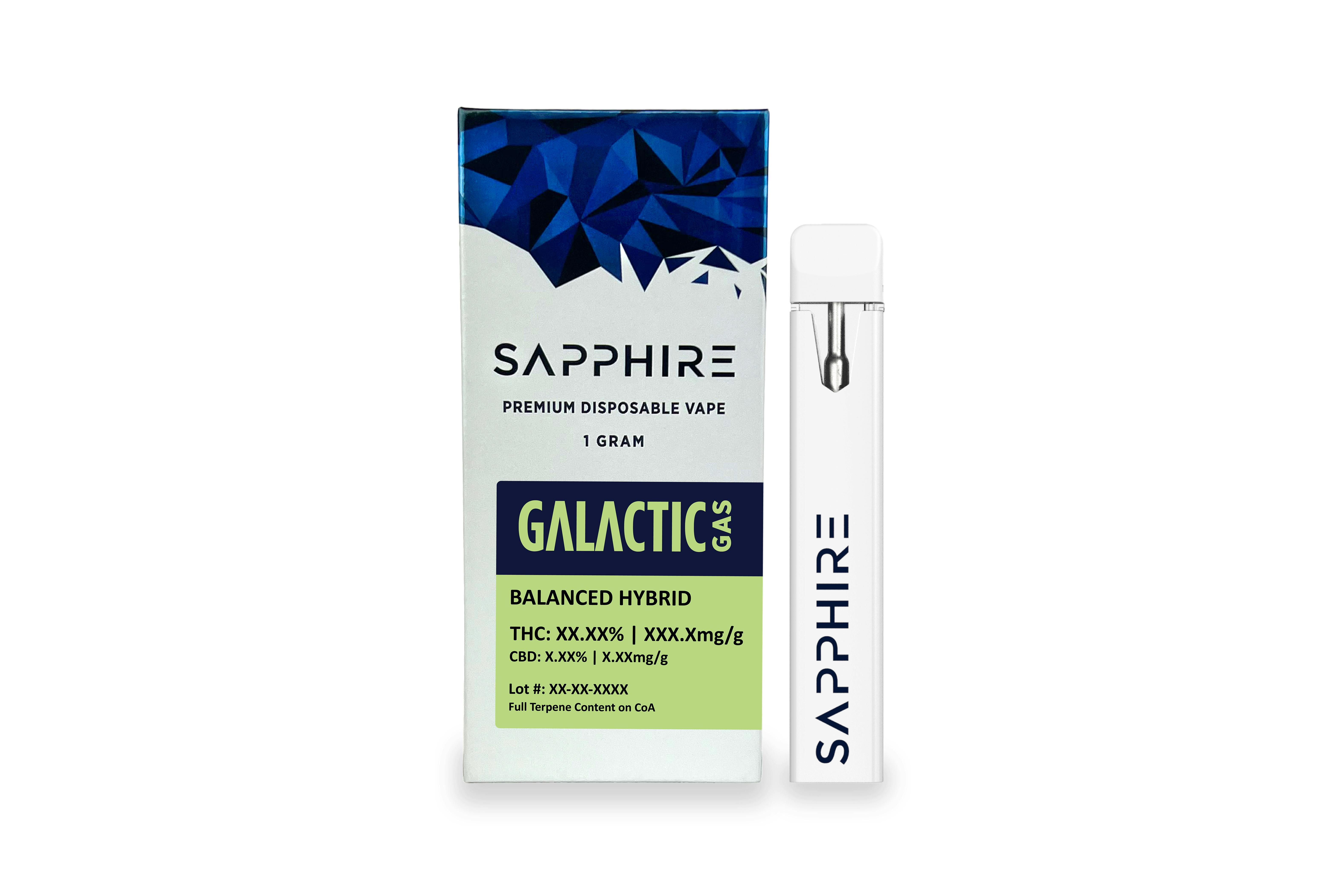 Sapphire Farms - 1g Disposable - Galactic Gas