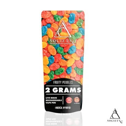 Society C SOCIETY C | FRUITY PEBBLES | LIVE RESIN DISPOSABLE INDICA/HYBRID — VAPORIZERS
