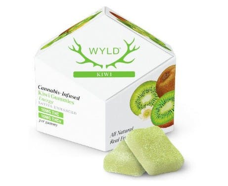 Wyld | Kiwi Gummies | 100mg | 1:1 THC:THCv