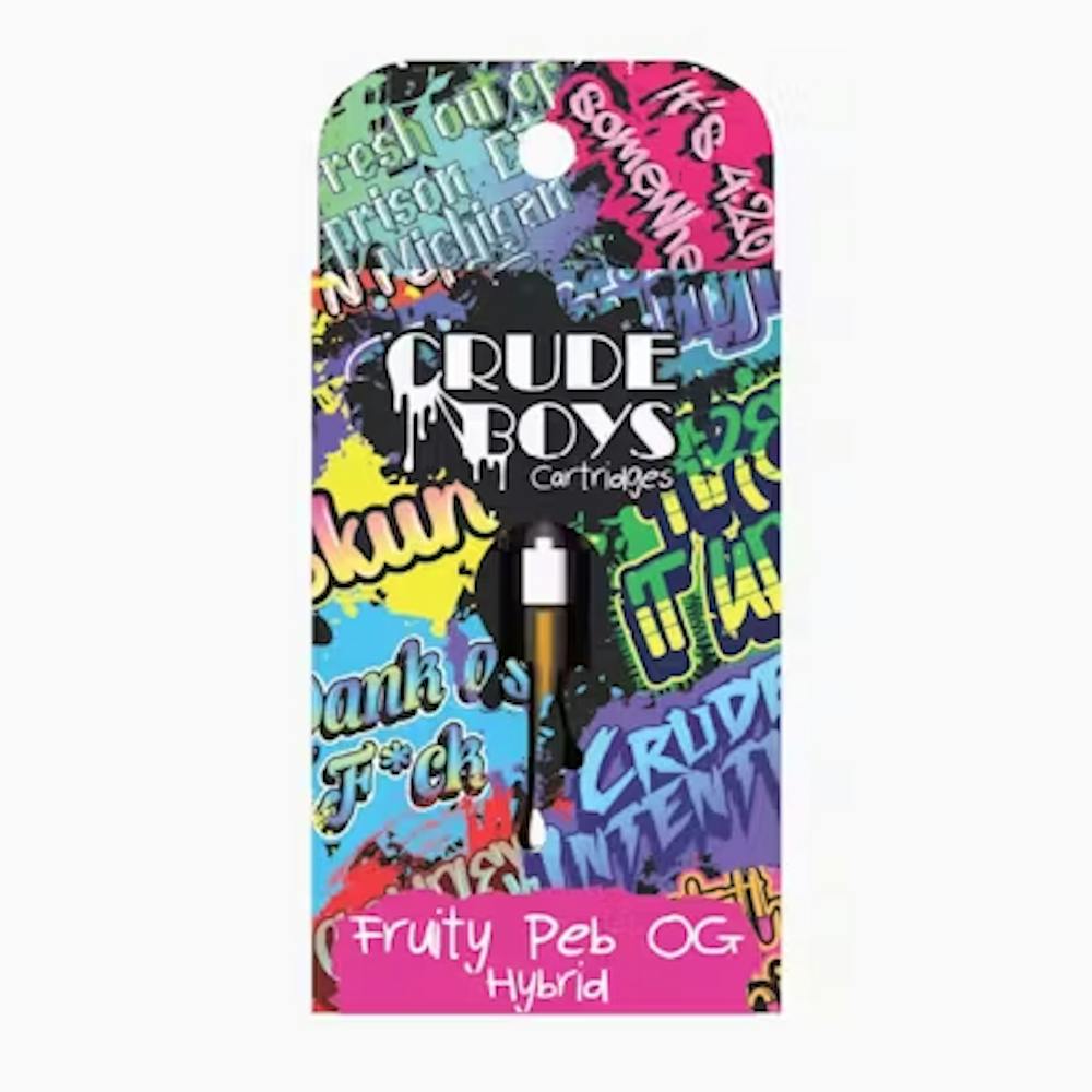 Product Crude Boys - Fruity Peb OG - Vape Cart