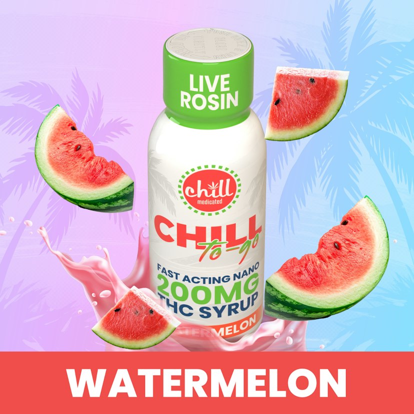 Chill Medicated - Watermelon To Go Hash Rosin Syrup 200mg