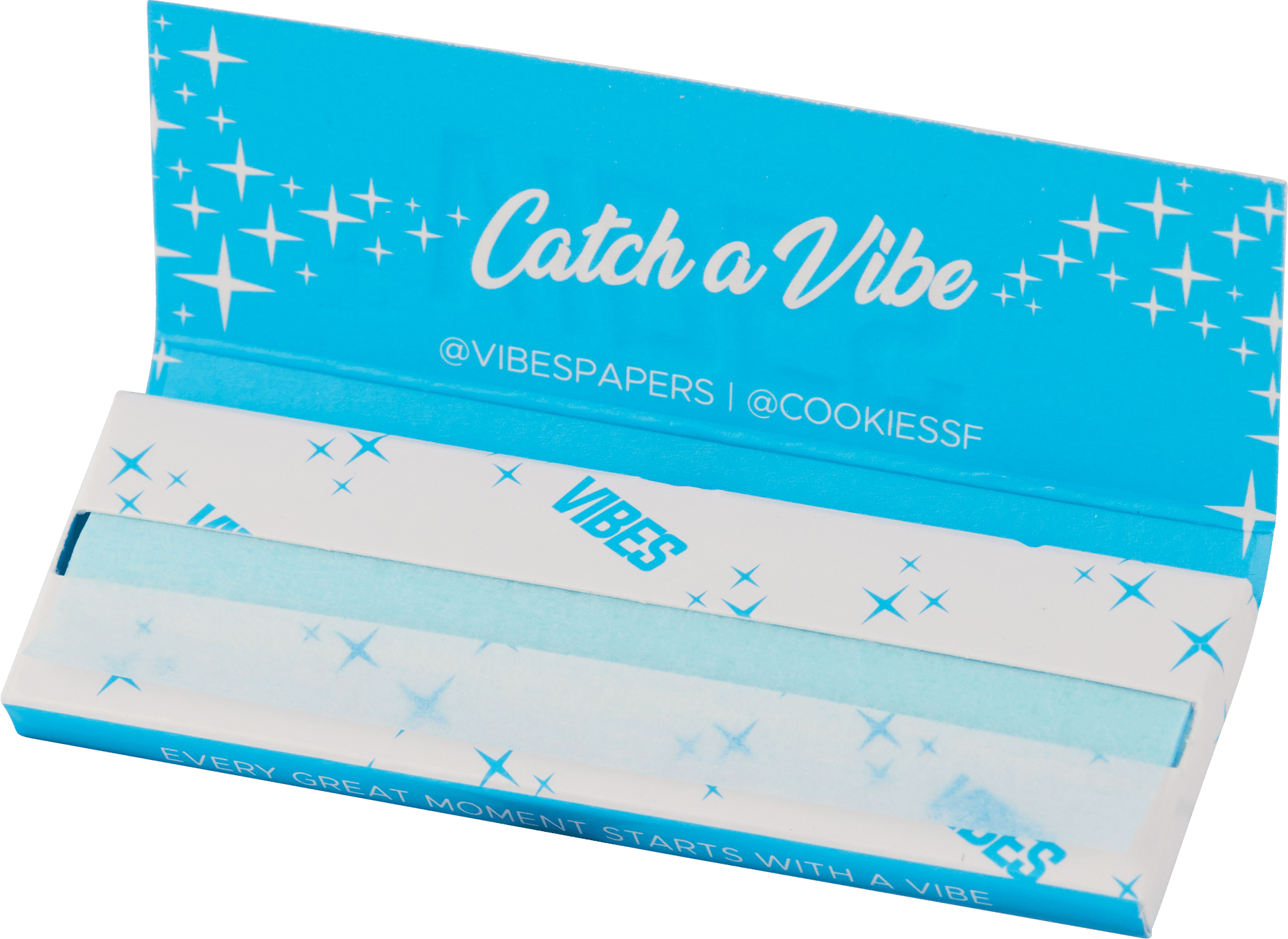 Cookies VIBES x Cookies - Ultra Thin – Blue | 1.25” Rolling Papers